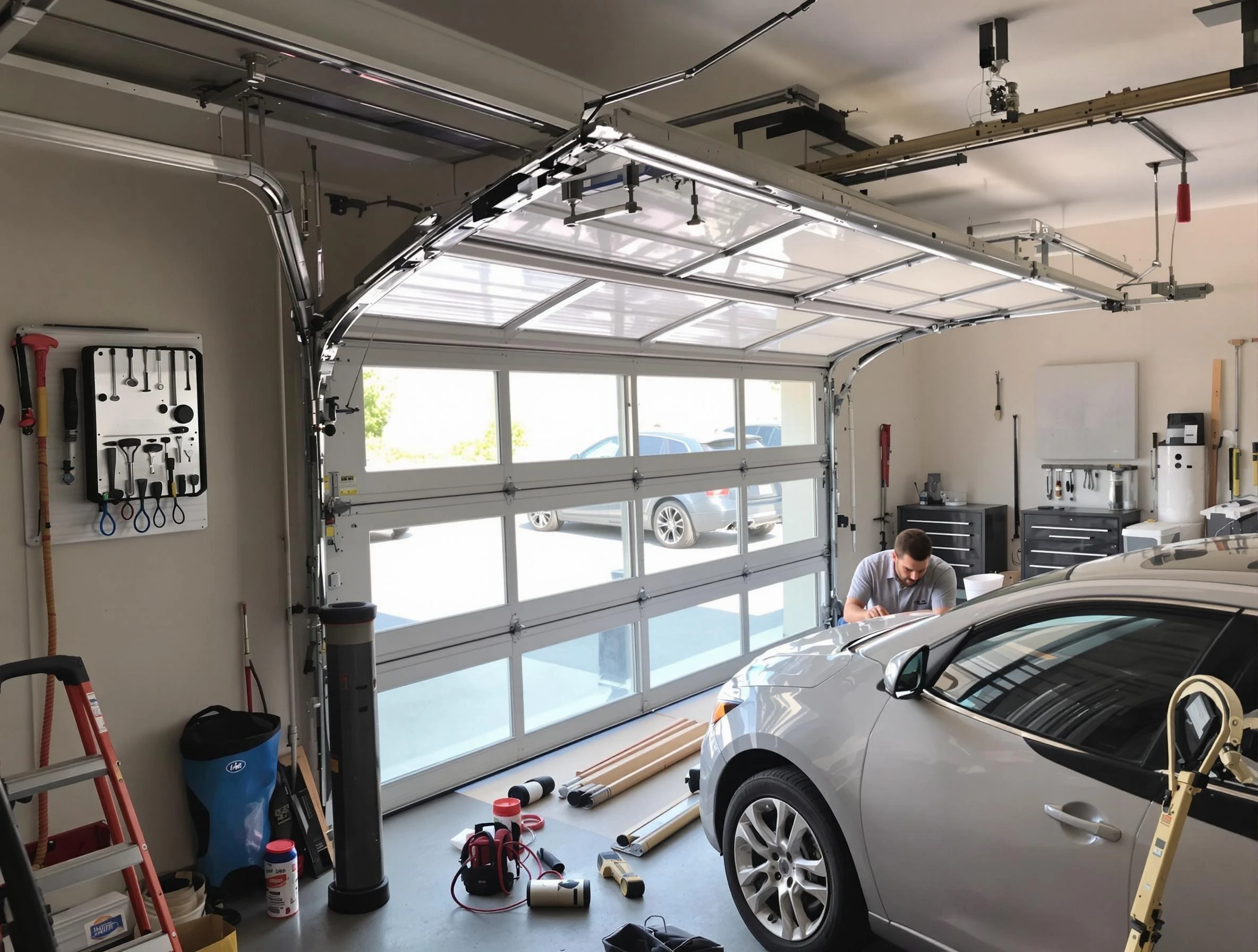 Garage door noise reduction service by Goodyear Garage Door Repair in Goodyear